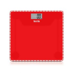 Tanita Digital Glass Bathroom Scale Red (HD-380)