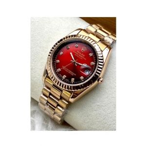 TFH Analog Stainless Steel Watch For Men Red