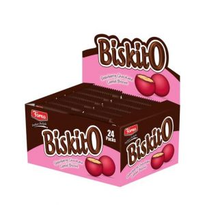 The House Of Confectionary Biskito Strawberry Biscuit Pack Of 24