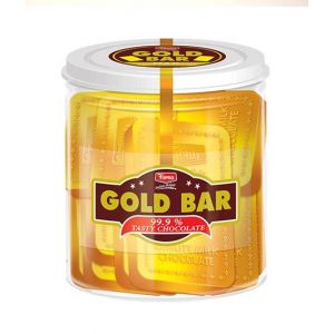 The House Of Confectionary Gold Bar Chocolate Jar
