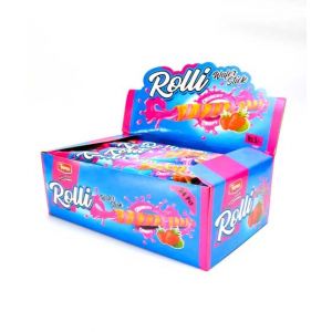 The House Of Confectionary Rolli Strawberry Wafer Stick Pack Of 24