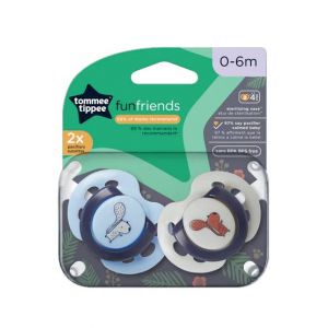 Tommee Tippee Fun Style Pacifiers 0-6M Pack Of 2 (TT 533453)