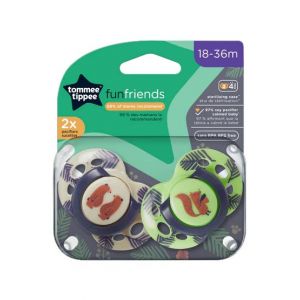 Tommee Tippee Fun Style Pacifiers 18-36M Pack Of 2 (TT 533461)