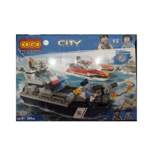 ToysRus Marine Police Lego Blocks for Kids - 284pcs