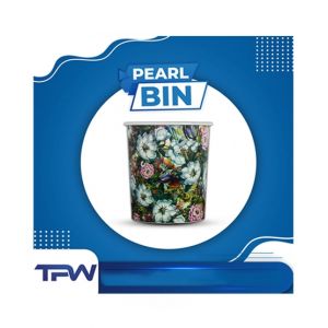 TPWfamily Flower Style Pearl Dustbin