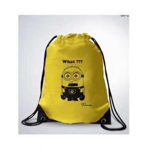 Traverse Yellow Minion Digital Printed Drawstring Bag (T11DRSSCR)