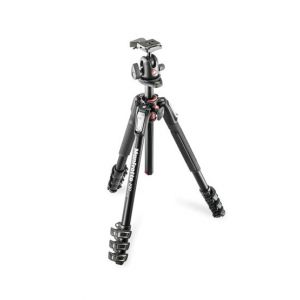 Manfrotto 4-section Aluminium Tripod With 496RC2 Ball Head Black (190XPRO4-BH)