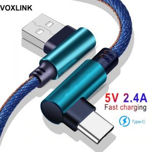 Voxlink Fast Charging USB Type C Cable Denim Blue 1m
