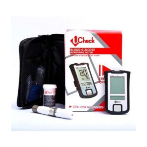 Ucheck Blood Glucose Monitoring System With 10 Test Strips
