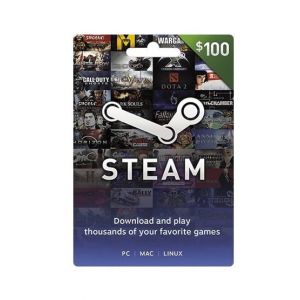 Steam Wallet Code $100 Gift Card - Email Delivery
