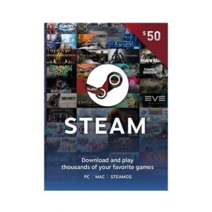 Steam Wallet Code $50 Gift Card - Email Delivery
