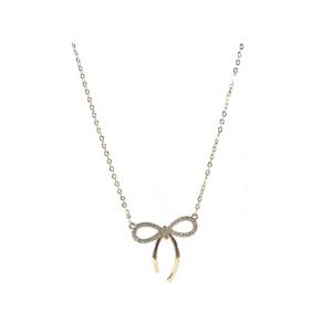 Vero by Sania Juicy Couture Bow Pendant Chain Golden (E-256)