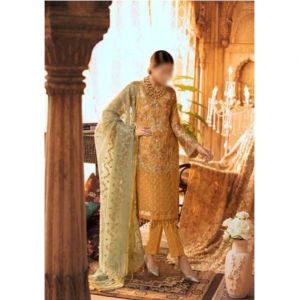 Waqas collection Embroidered Collection Unstitced 3 Piece (0002)