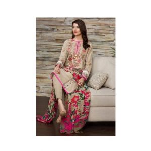 Waqas Collection Unstitched Suit For Women 3 Pieces (0008)
