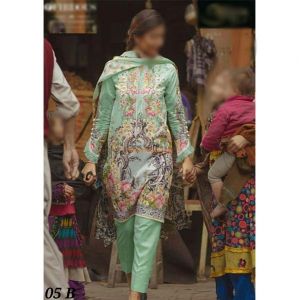 Waqas inc Embroidered Unstitched 3 Piece (0010)