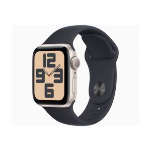 Apple Watch SE 2023 Starlight Aluminum Case With Sport Band-Midnight-GPS-40mm