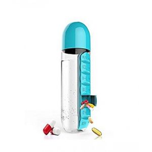 Smart Accessories 2 in 1 Water Bottle And Pill Organizer 