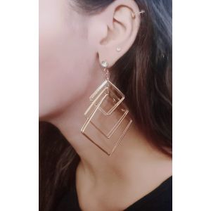 Rg Shop New Eid Arrival 6 layer earrings-Golden