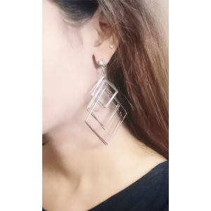 Rg Shop New Eid Arrival 6 layer earrings-Silver