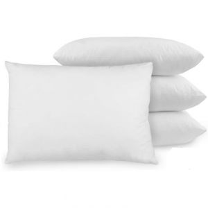 Shopeasy White Plain Ball Fiber Pillow 