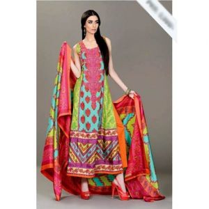 WIM Embroidered Collection Unstitced 3 Piece (0007)