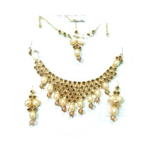 Wish Gold Plated Traditional Jewellery Set For Girls (0039)