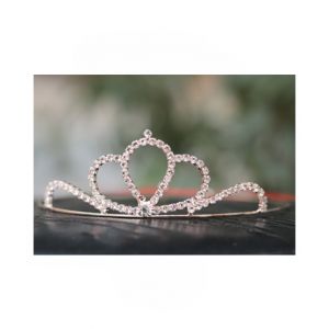 Wish Luxury Crystal Crown Headband For Girls Golden-1Pc (0035)