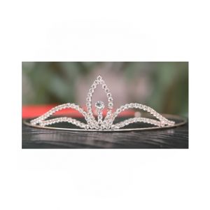 Wish Luxury Crystal Crown Headband For Girls Golden-1Pc (0037)