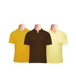 WOP Polo T-Shirts Half Sleeve Small Size (Pack of 3)