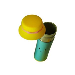 World of Promotion Stainless Steel Thermos With a Hat Yellow