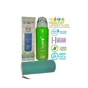 World Of Promotion Vacuum Sports Bottle Green (600ML)