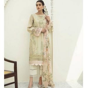 Xenia Formals MYNA Embroidered Lawn Chiffon Unstitched 3 Pcs Suit