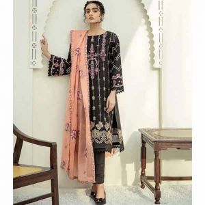Xenia Formals Nermin Embroidered Lawn Chiffon Unstitched 3 Pieces Suit