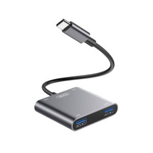 XO 4 in 1 USB 3.0 Adapter With Type C Hub - (HUB012B)