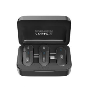 XO Type C 2X Wireless Collar Microphone For Android - Black (MKF09A)