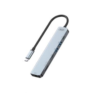 XO USB C Hub 7 in 1 Type C to HDMI PD Charging Adapter - Tarnish (HUB008)