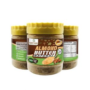Zaksyard All Natural Unsweetened Almond Butter Crunchy 120g