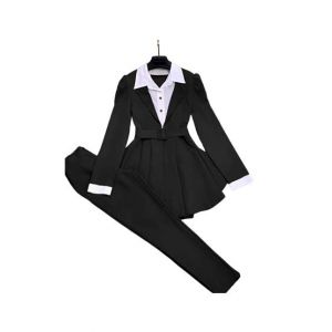 ZamZam 2pc Dress For School Girls (AC-128)-Black