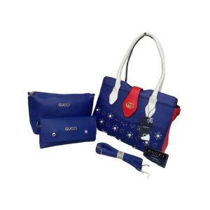 ZamZam 3pc Hand Bag For Women-Dark Blue