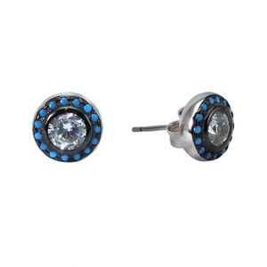 Zed Eye Moon's Nest Gemstone Earrings For Women (ISE090)