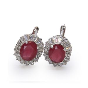 Zed Eye Red Mist Earrings For Women (ISE157)
