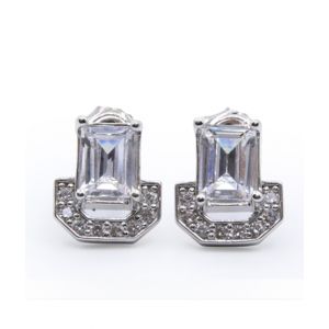 Zed Eye Silver City Earrings For Women (ISE120)