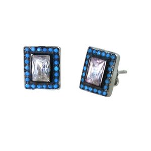Zed Eye Twin Divergence Gemstone Earrings For Women (ISE089)