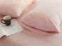 Rainbow Linen Jersey Fitted Bed Sheet Queen Size Pink (RHP113)