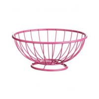 Premier Home Round Base Helix Fruit Basket Hot Pink (508345)