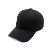 A & S Plain Cotton Cap For Men Black