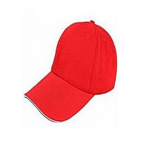 A & S Plain Cotton Cap For Men Red