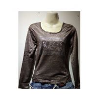 Aini Garments Mix Jersey T-Shirt For Girl Brown & Silver (0003)