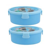 Appollo Oval Lunch Box Blue - Pack of 2