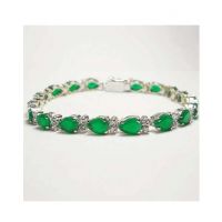 Artistic Jewels Bracelet For Women White/Green (BR-50)